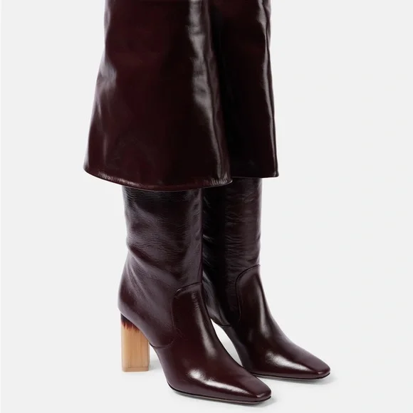 Chloé Georgia 90 leather knee-high boots Chloe Size 39 - Picture 4 of 13